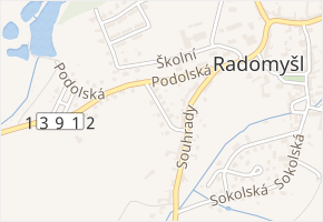 Spojovací v obci Radomyšl - mapa ulice