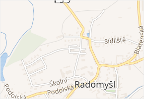 U Hřiště v obci Radomyšl - mapa ulice