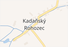 Kadaňský Rohozec v obci Radonice - mapa části obce