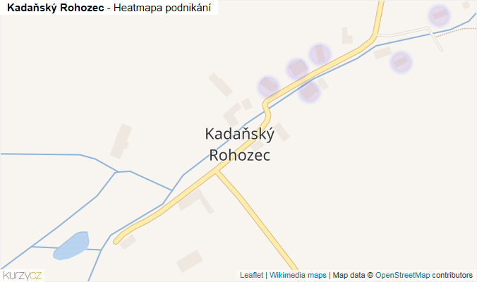 Mapa Kadaňský Rohozec - Firmy v části obce.