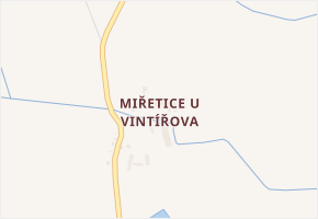 Miřetice u Vintířova v obci Radonice - mapa části obce