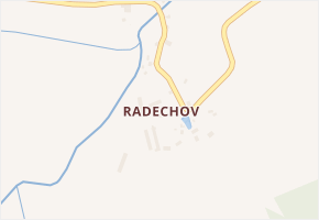 Radechov v obci Radonice - mapa části obce