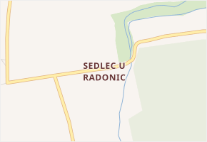 Sedlec u Radonic v obci Radonice - mapa části obce