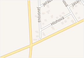 Hlohová v obci Radonice - mapa ulice