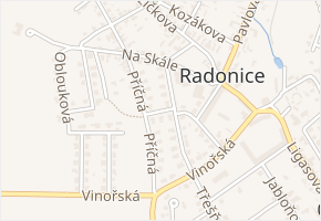 Ohradní v obci Radonice - mapa ulice