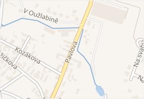 Pavlova v obci Radonice - mapa ulice