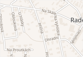 Příčná v obci Radonice - mapa ulice
