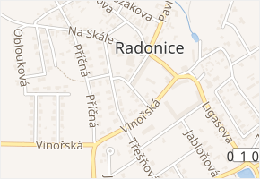 Spojovací v obci Radonice - mapa ulice