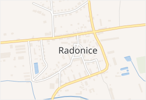 V Oužlabině v obci Radonice - mapa ulice