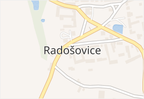 Radošovice v obci Radošovice - mapa části obce