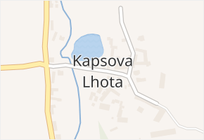 Kapsova Lhota v obci Radošovice - mapa části obce