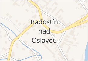 Radostín nad Oslavou v obci Radostín nad Oslavou - mapa části obce