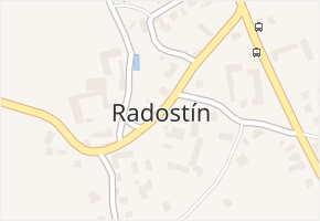 Radostín v obci Radostín - mapa části obce