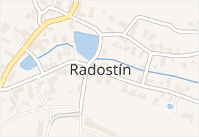 Radostín v obci Radostín - mapa části obce