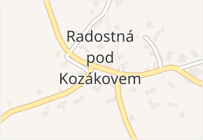 Lestkov v obci Radostná pod Kozákovem - mapa části obce