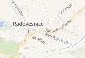 Dlouhá v obci Radovesnice I - mapa ulice