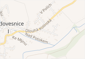 K Zahrádkám v obci Radovesnice I - mapa ulice