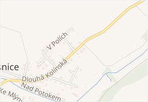 Kolínská v obci Radovesnice I - mapa ulice