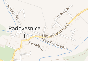 Na Vyhlídce v obci Radovesnice I - mapa ulice