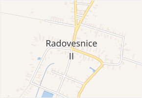 Radovesnice II v obci Radovesnice II - mapa části obce
