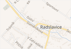 Na Návsi v obci Radslavice - mapa ulice