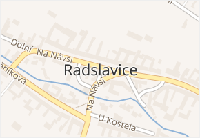 Přerovská v obci Radslavice - mapa ulice
