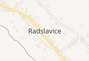 Radslavice v obci Radslavice - mapa části obce