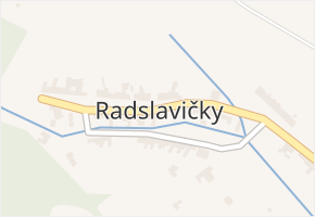 Radslavičky v obci Radslavice - mapa části obce