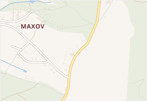 Maxov v obci Radvanec - mapa části obce