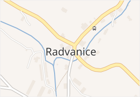 Radvanice v obci Radvanice - mapa části obce