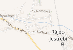 Jiráskova v obci Rájec-Jestřebí - mapa ulice