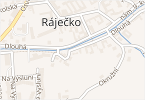 Dlouhá v obci Ráječko - mapa ulice