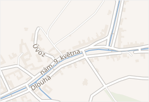 nám. 9. května v obci Ráječko - mapa ulice