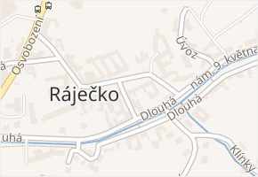 Ráječko v obci Ráječko - mapa části obce