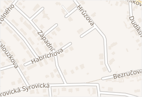 Habrichova v obci Rajhrad - mapa ulice