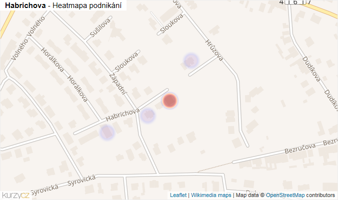Mapa Habrichova - Firmy v ulici.