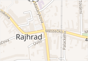 Masarykova v obci Rajhrad - mapa ulice