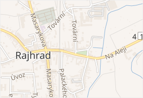 Městečko v obci Rajhrad - mapa ulice