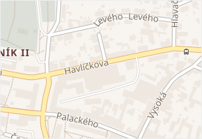 Čechova v obci Rakovník - mapa ulice