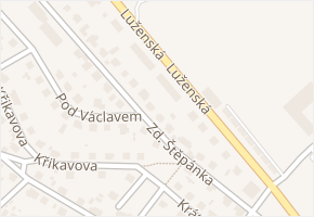 Luženská v obci Rakovník - mapa ulice
