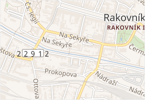Na Sekyře v obci Rakovník - mapa ulice