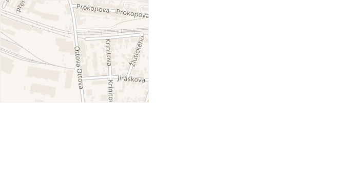 Ottova v obci Rakovník - mapa ulice