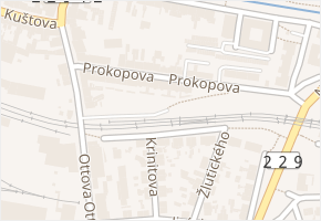 Prokopova v obci Rakovník - mapa ulice