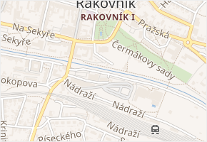Trávnická v obci Rakovník - mapa ulice