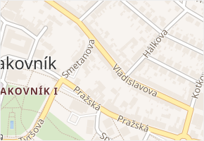 Vladislavova v obci Rakovník - mapa ulice