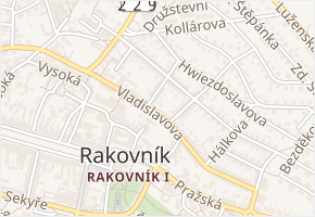 Vojtěšská v obci Rakovník - mapa ulice