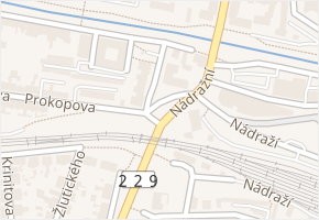 Vrchlického nám. v obci Rakovník - mapa ulice
