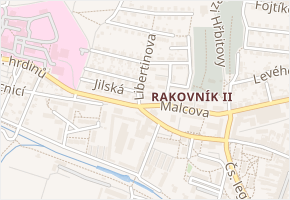 Zábranský mlýn v obci Rakovník - mapa ulice