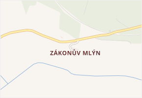 Zákonův mlýn v obci Rakovník - mapa ulice