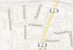 Žlutického v obci Rakovník - mapa ulice